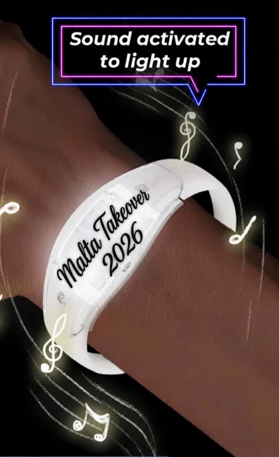 Malta Takeover 2026 LED Bracelet